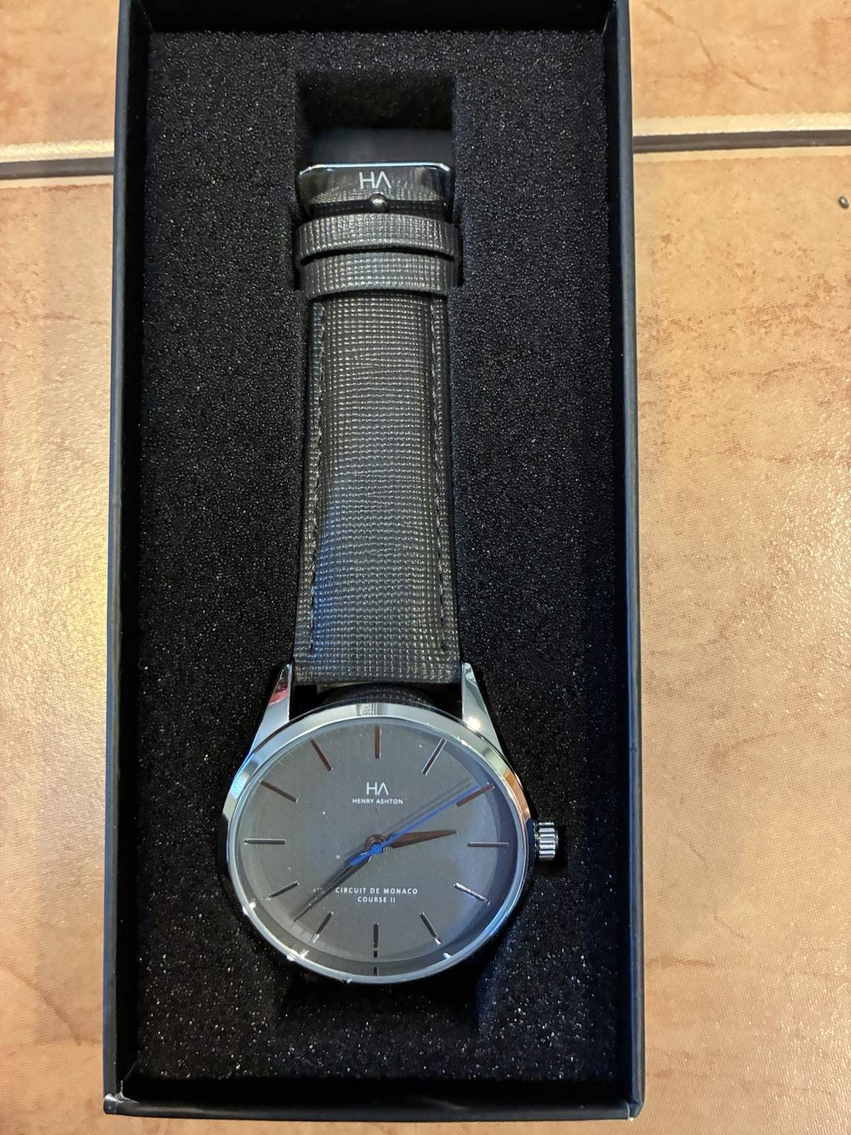 Henry Ashton Riviera 41-Series Men’s Black Buckle Stainless Watch BRAND NEW