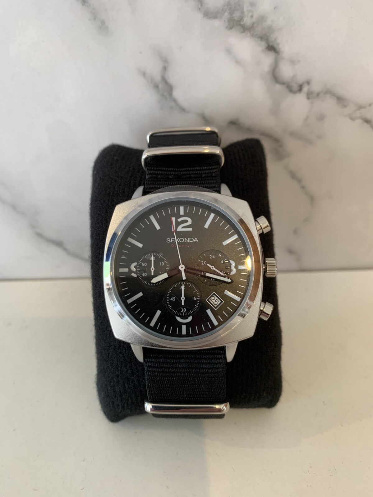 Sekonda mens Airborne Chronograph watch 1989