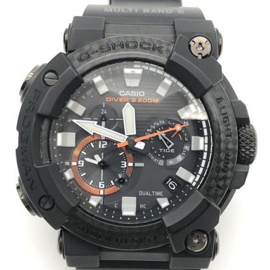 Used CASIO G-Shock FROGMAN GWF A1000 Black Orange Casio G-Shock Frogman MASTER O