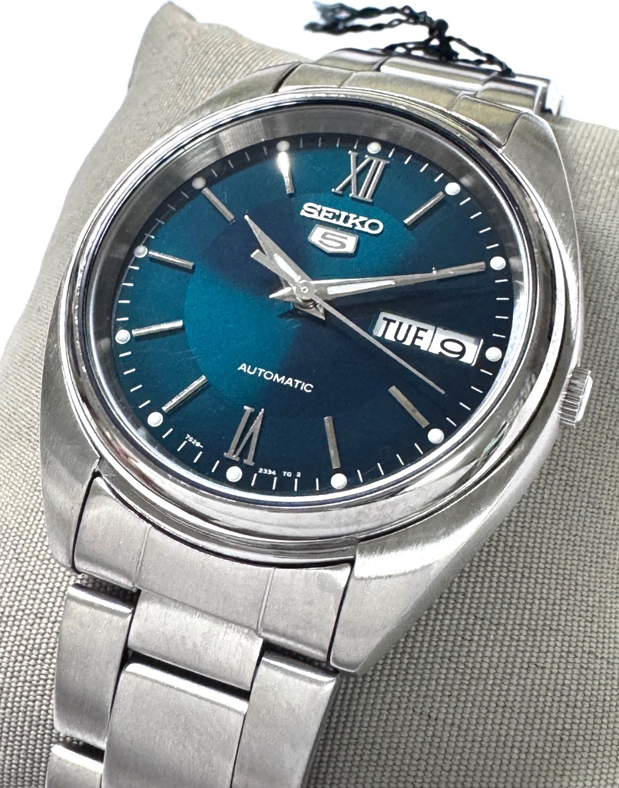 Seiko 5 Automatic SNXA21 SNXA21K1 Day Date Green Dial Steel Watch