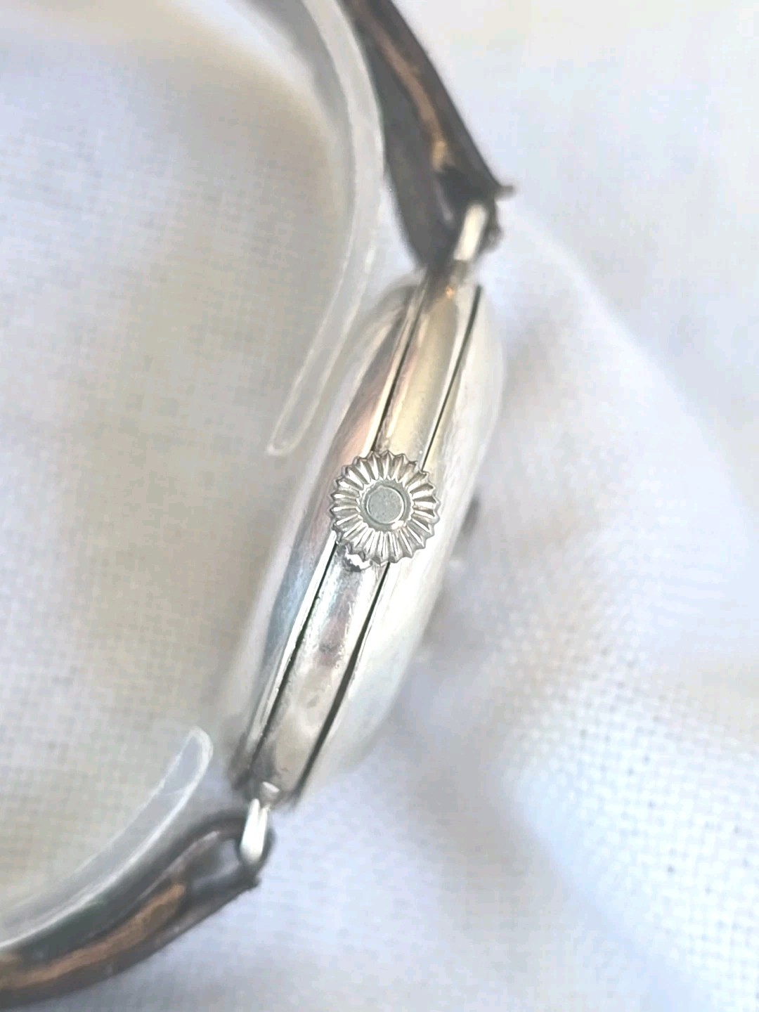 1924 ZENITH Sterling Silver Officers Half Hunter Dennison Cased Trench Watch