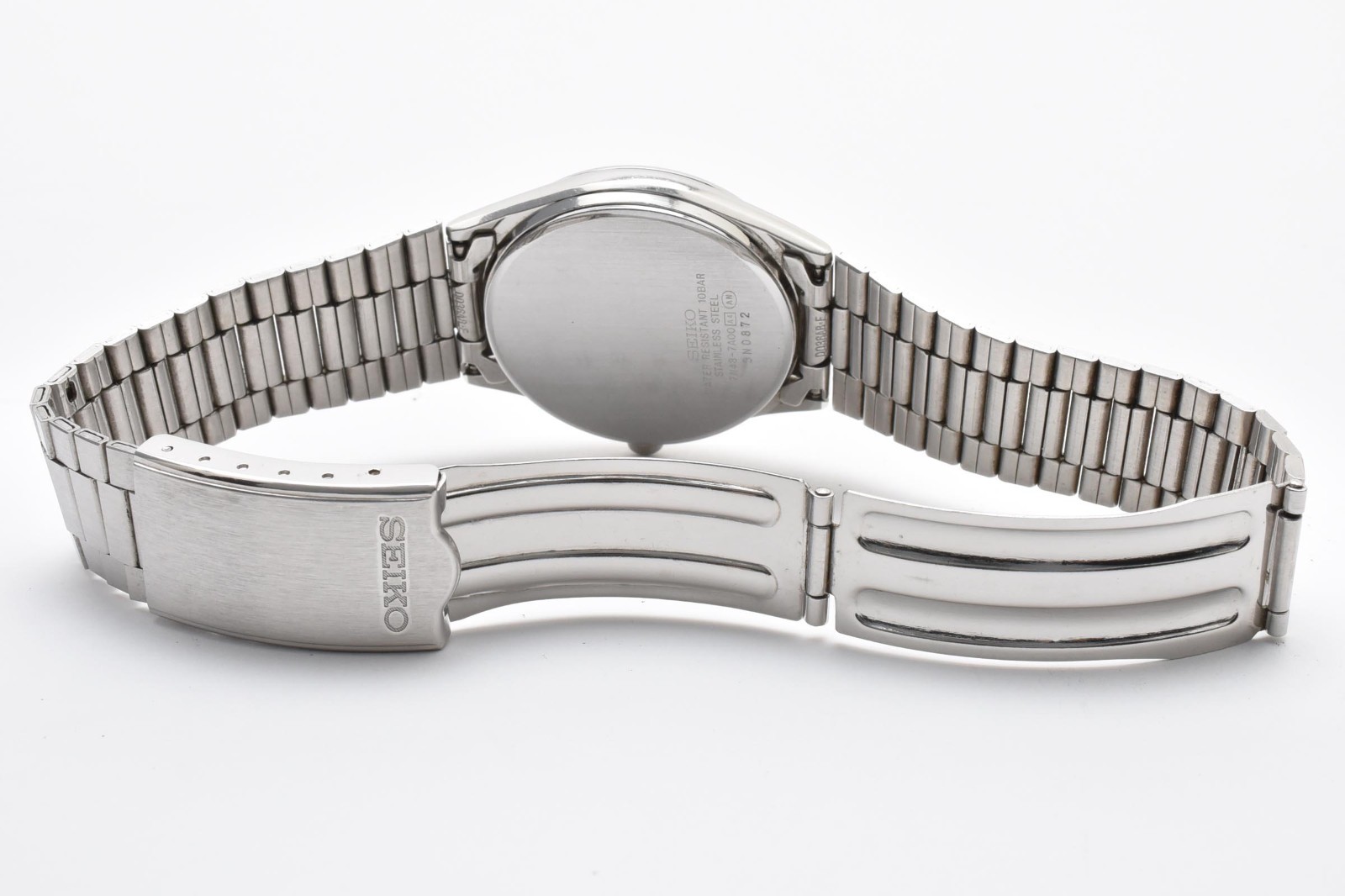 [Near MINT] SEIKO Spirit 7N48-7A00 Quartz Men’s Watch White Dial Day Date Japan