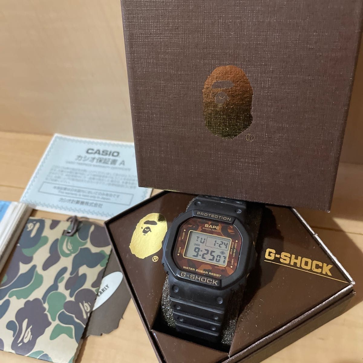 Casio G-Shock DW-5600VT A Bathing Ape BAPE Camo 2000 Limited Edition Watch Box