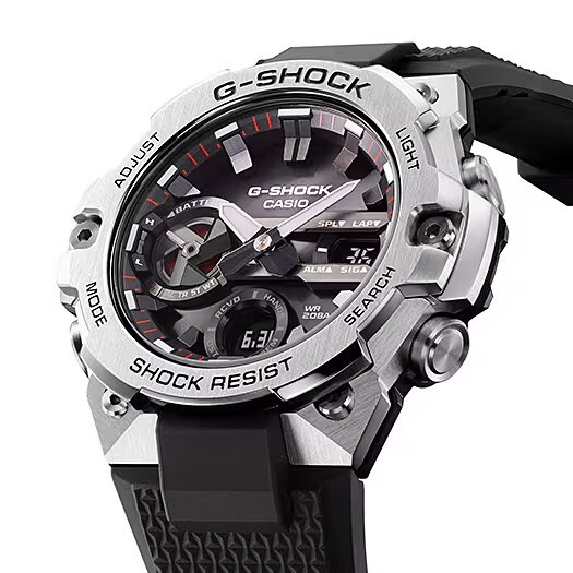 NEW Casio G-Shock G-STEEL SLIM Solar Bluetooth World Time Mens Watch GSTB400-1A