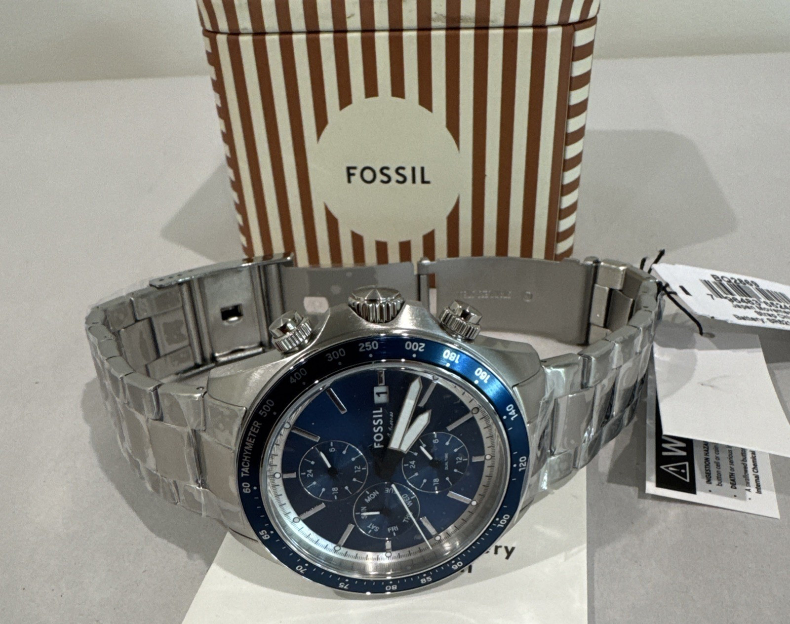 Fossil Autocross Sport Tourer Chronograph Quartz Blue Dial Men’s Watch BQ2869