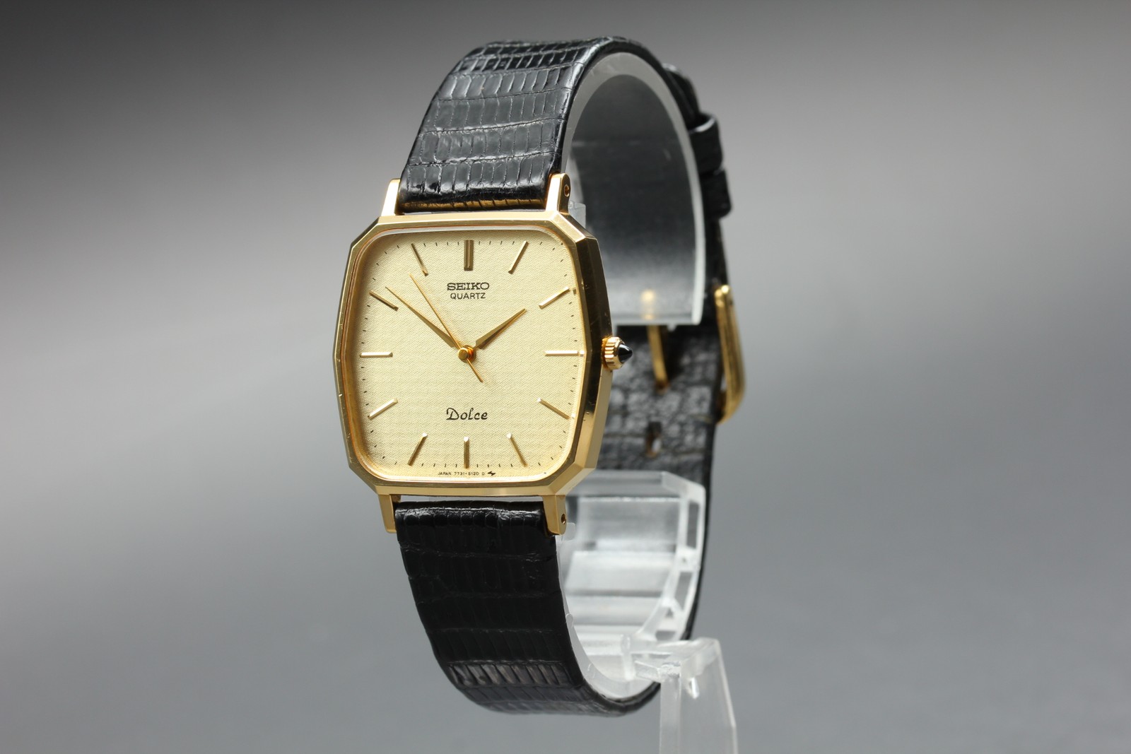 [Near MINT+] SEIKO Dolce 7731-5120 Gold Dial 29mm SGP30 Quartz Men’s Watch