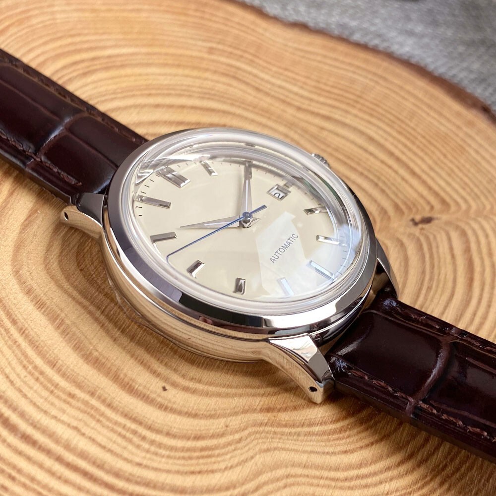 40mm Tandorio Butter Dial Double Bow Sapphire Glass NH35A Automatic Mens Watch