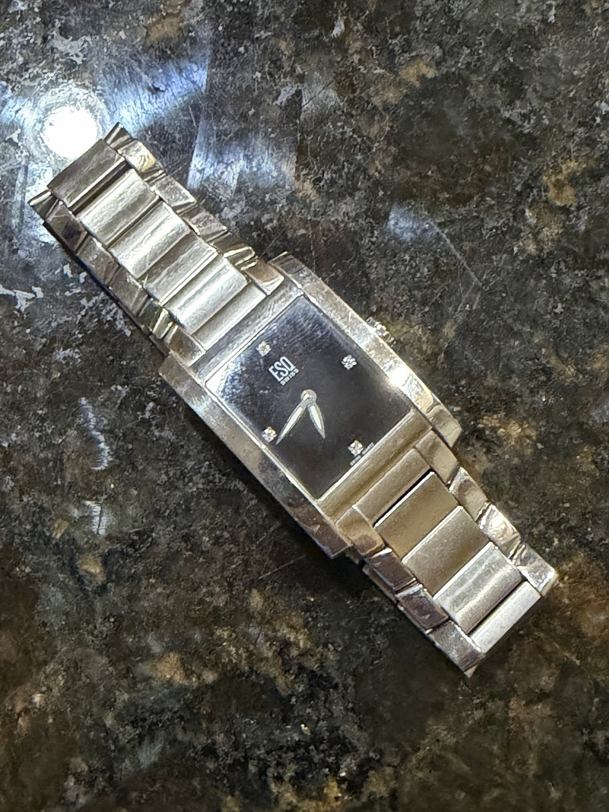 Movado ESQ Esquire Swiss Watch Tank Mens 27mm E5297 Square Needs Battery 7.5″