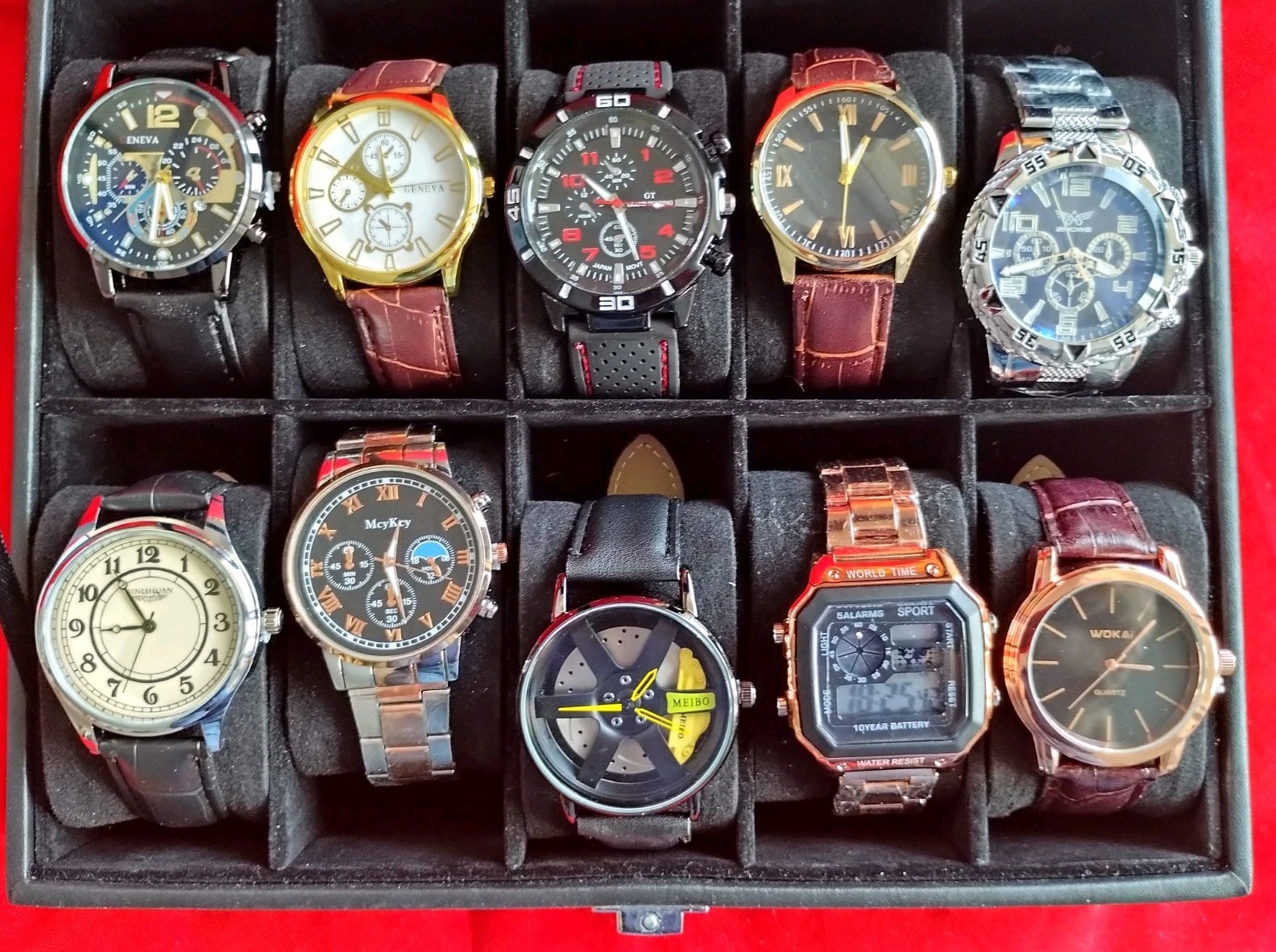 10 NEW Men’s Watches CLOSEOUT OVERSTOCK CLEARANCE DEAL Men Watch Lot IPHONE 41 C