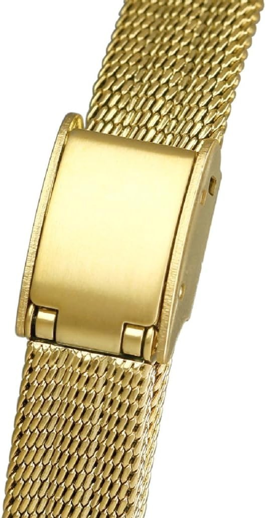 Fashion Simple Ladies Wrist Watch – Adjustable Stainless Steel Mesh, Waterproof
