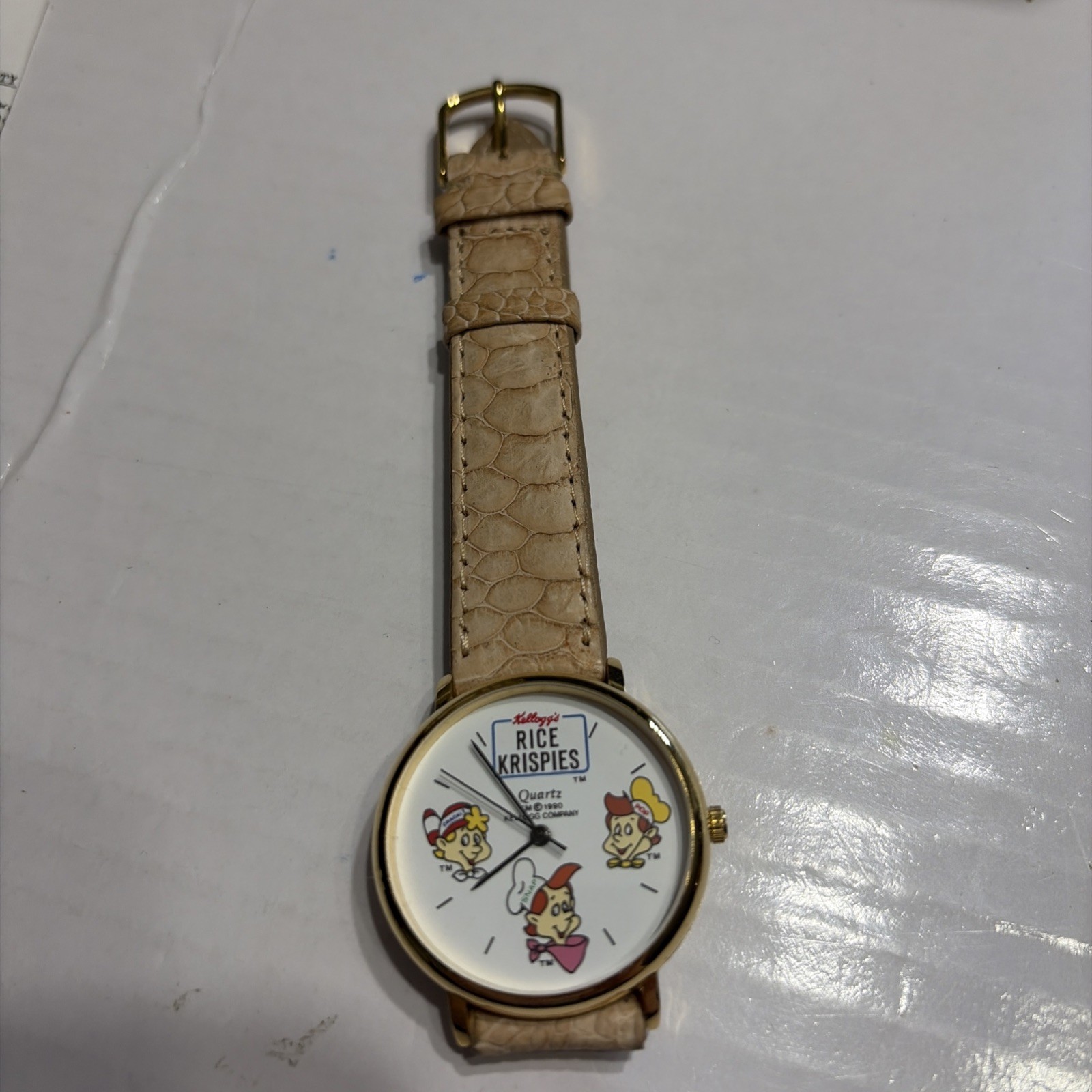 New Quartz 1990s Kellogg’s Rice Krispies Cereal Advertising Character Watch Runs