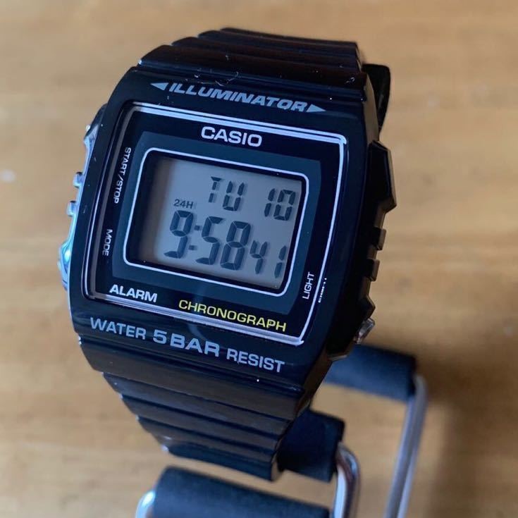New No Box CASIO Quartz Men s Digital Wristwatch W 215H 1A Black LCD