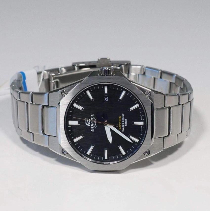 Casio Edifice EFR-S108D-1AVUEF Men Watch Black Dial Stainless Steel Quartz Sport