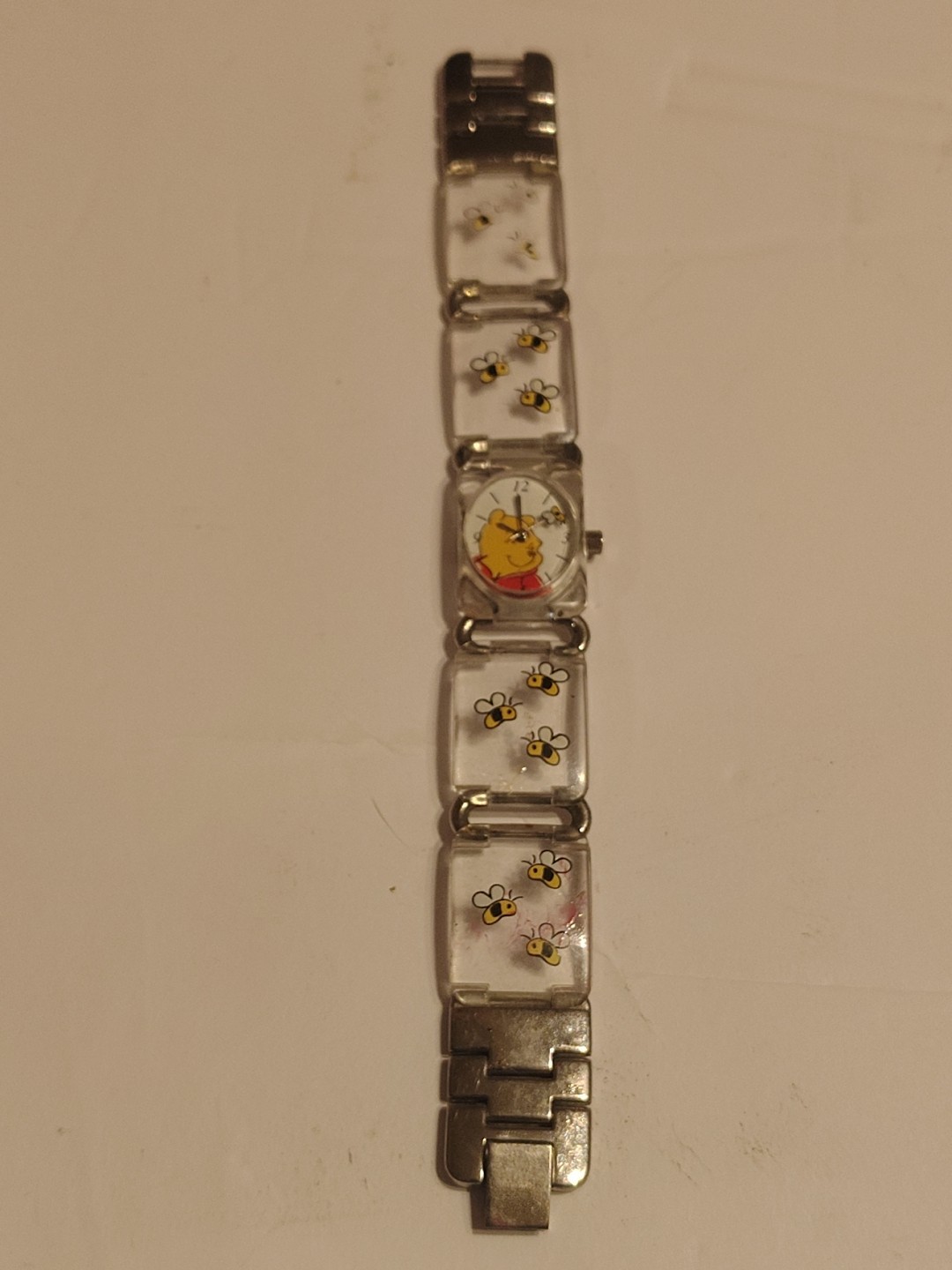 Disney Watch Women/Youth WINNIE THE POOH Clear Plastic St WR Multicolor Quartz