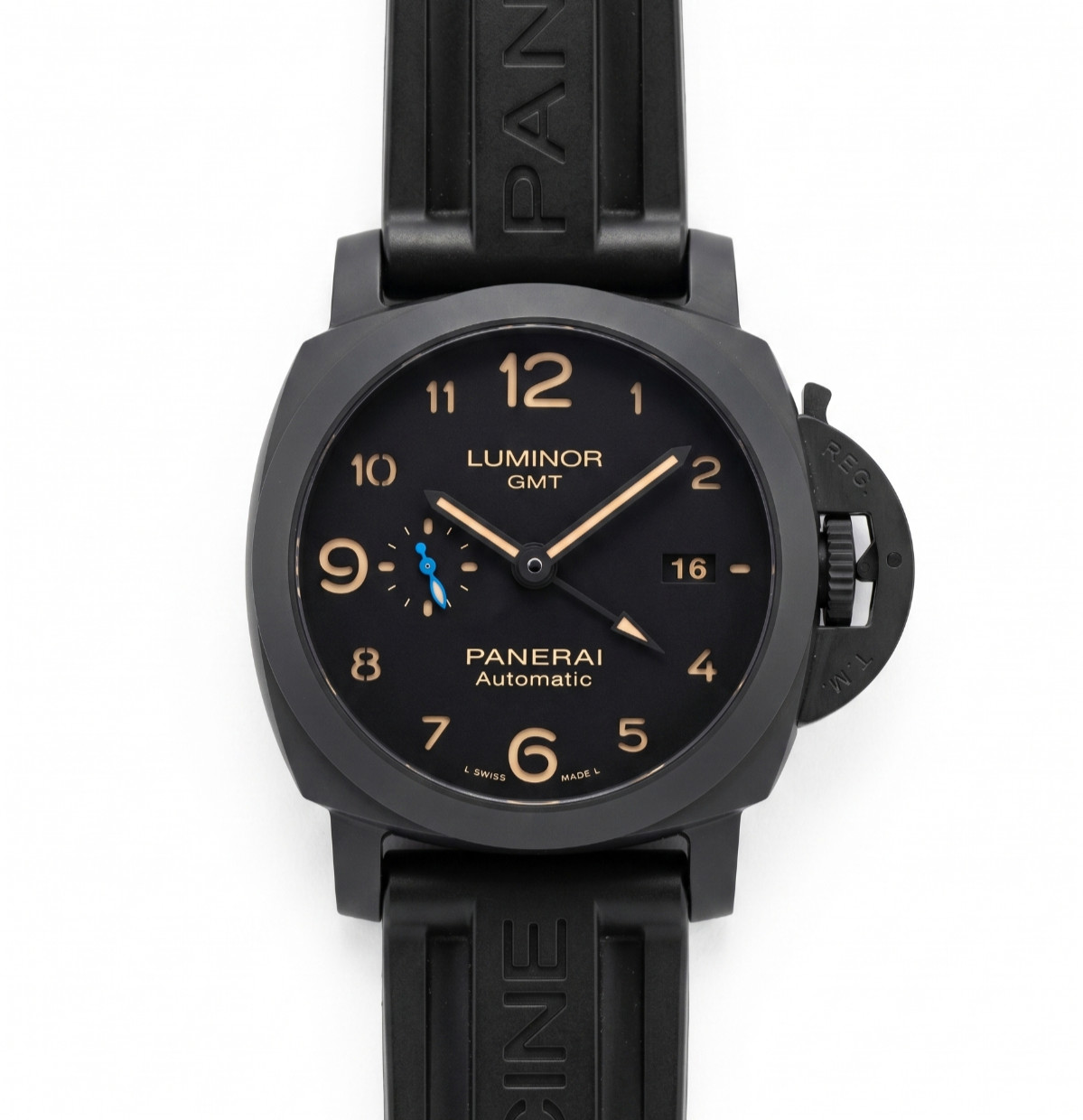 Panerai Luminor GMT Ceramic PAM01441 Pre-2020 Ed. Box/Papers, Extra Strap/Clasp!