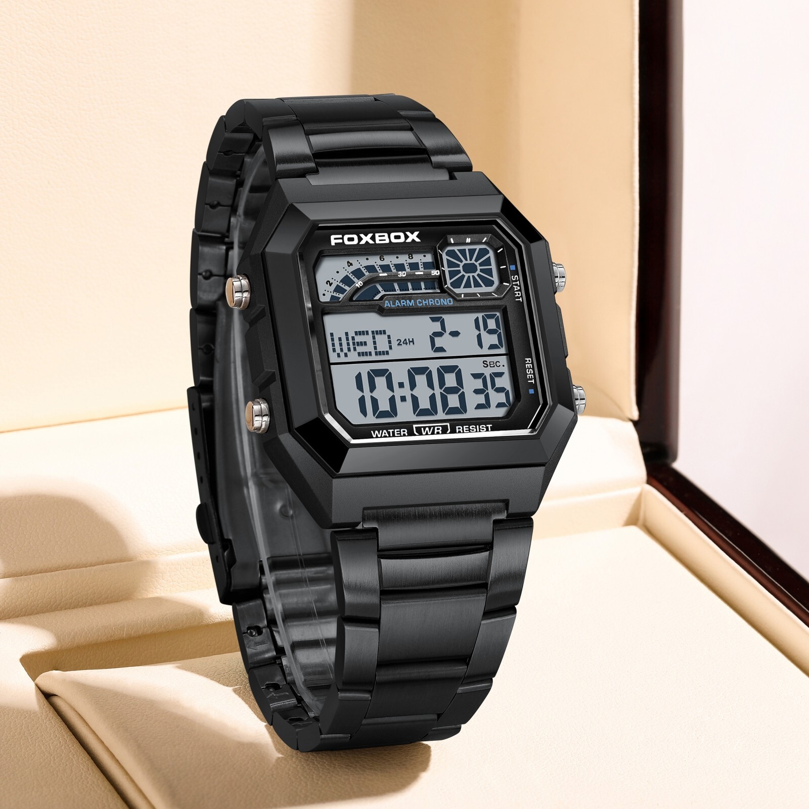 Luxury Men Watch Quartz Digital Luminous Date Alarm Waterproof Man Wristwatch