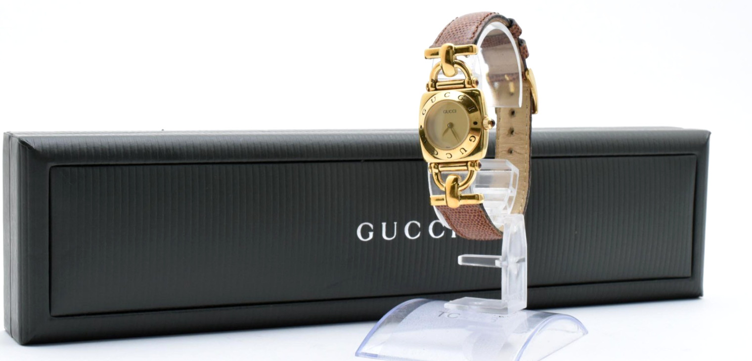 Vintage GUCCI 6300L Gold Tone Quartz Women’s Watch 21.5mm Swiss Made