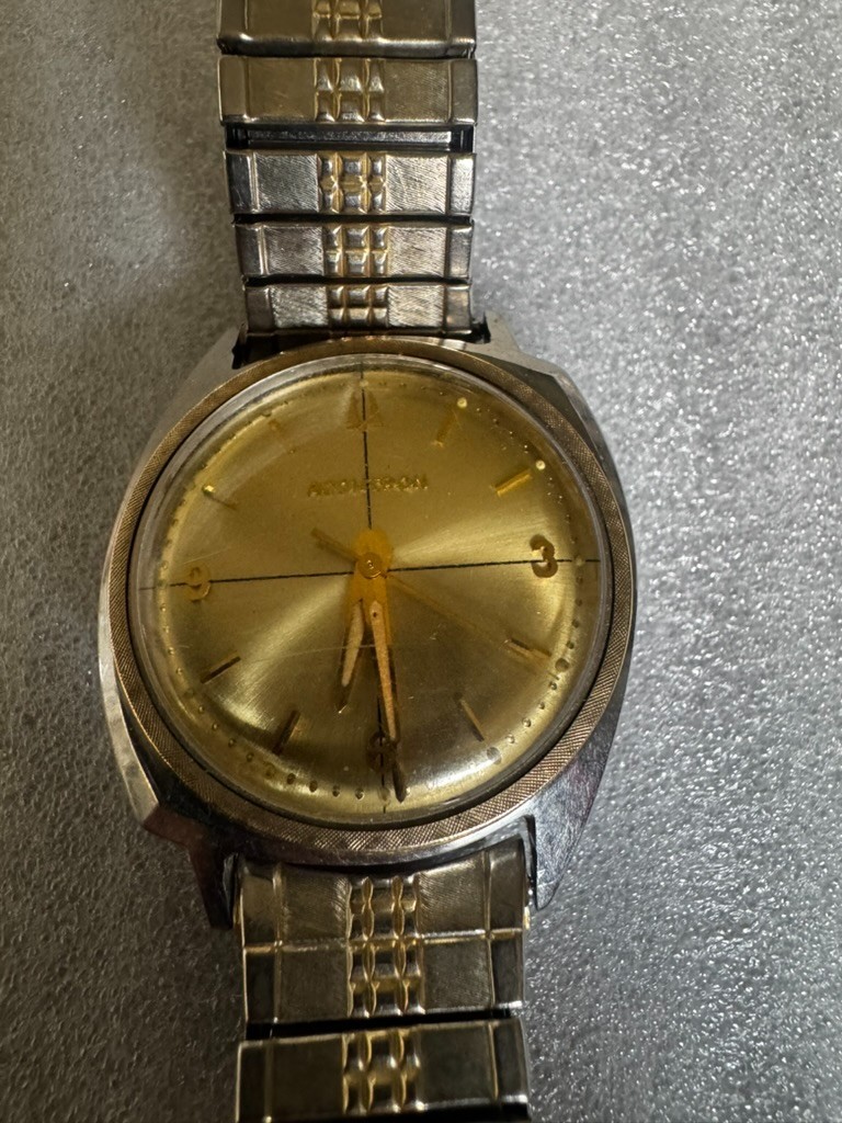 1967 Bulova Accutron 214 10K GF Bezel Tuning Fork Asymmetrical Case Watch
