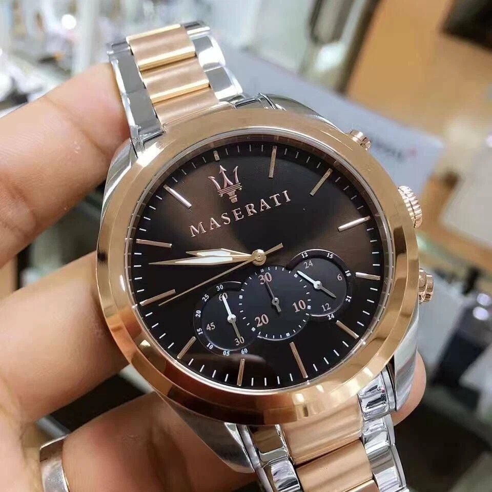 Masersti Traguardo 45mm Two tone Brown Dial Men’s Watch R8873612003