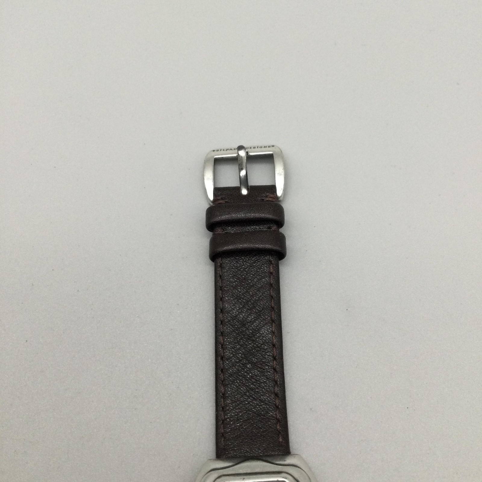 Silpada Designs Womens Watch 29mm Silver Tone Brown Leather Wrap New Battery
