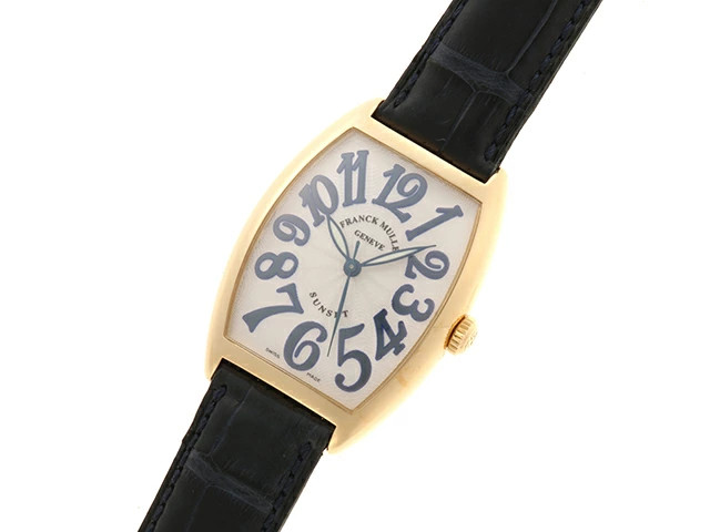 Franck Muller Tonneau Curvex Sunset 2852SC K18Yellow Gold / Leather #DW1425