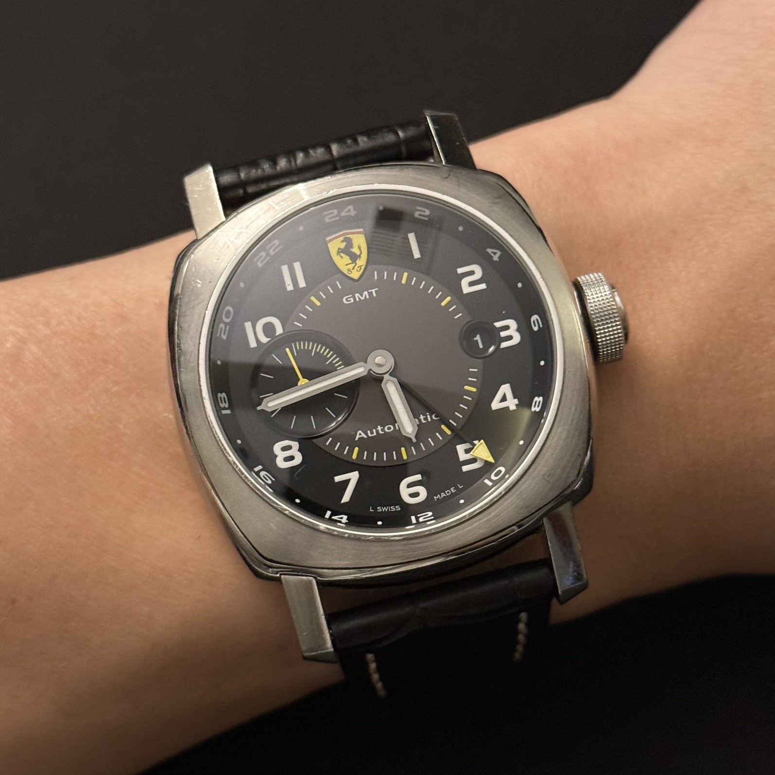 Officine Panerai Ferrari Scuderia GMT FER00009 45mm Automatic Watch – no box