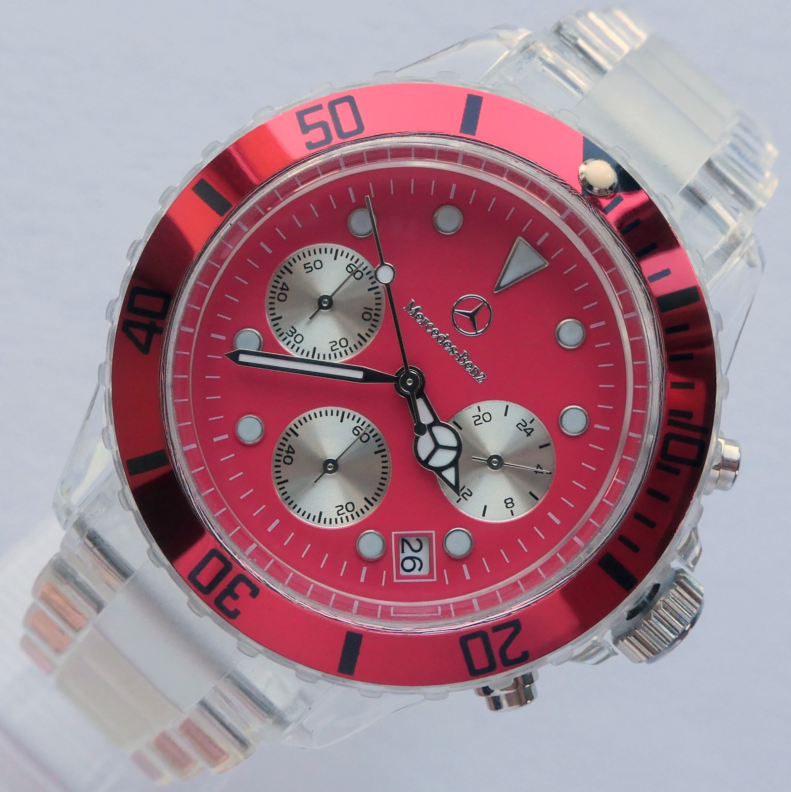 Mercedes Benz Motorsport AMG Racing Driver Sport Car Accessory Chronograph Watch