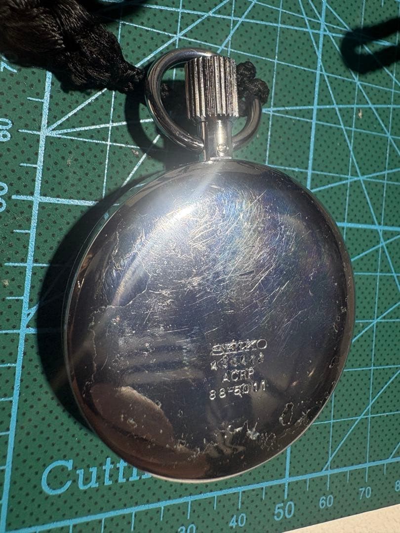 SEIKO Mechanical Stopwatch 60 Sec 30 Min Retro Hand-Wind 88-5011A Silver
