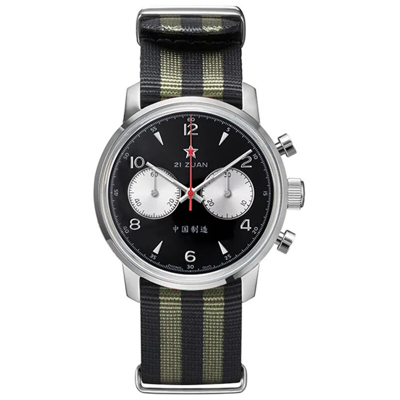 RED STAR 1963 SEAGULL ST1901 Chronograph Hand Wind Mechanic watch 42mm Swan Neck