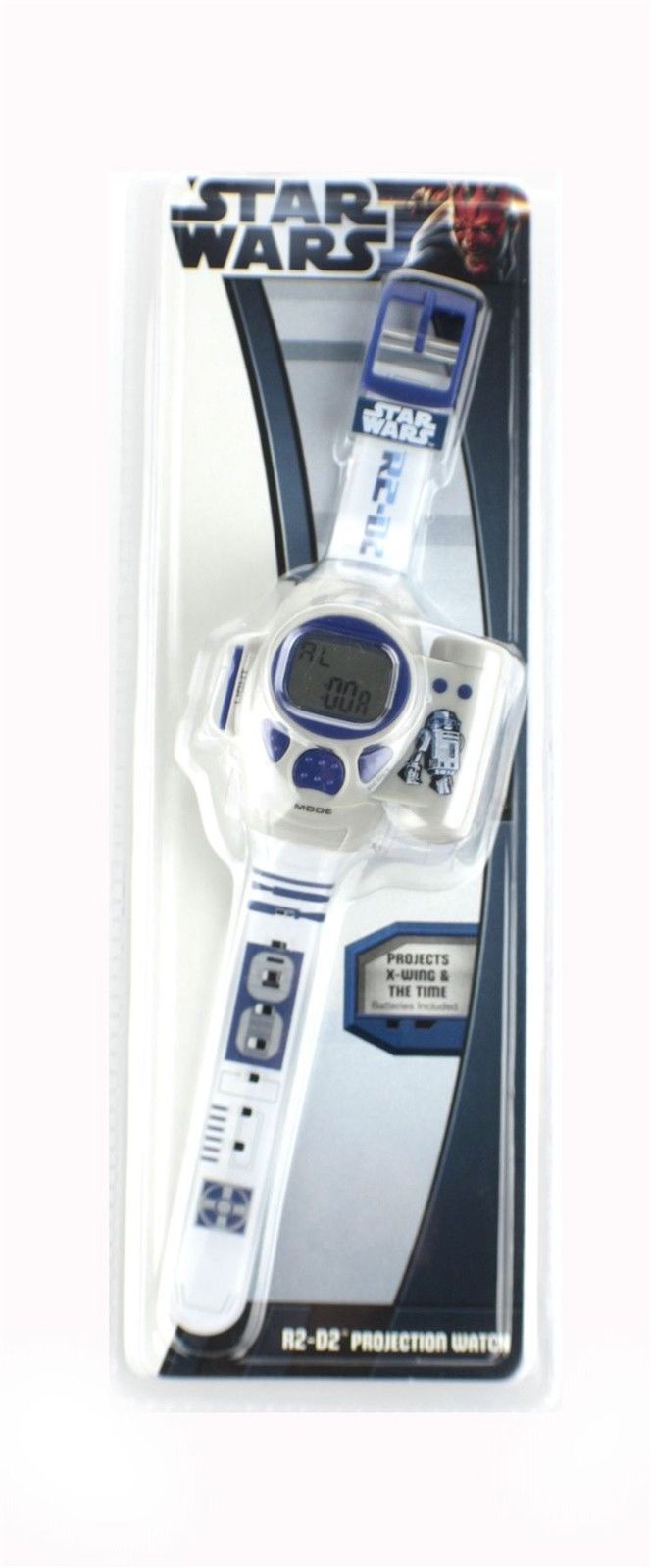 Star Wars R2-D2 Digital Projection Boys Toy Watch LCD X-Wing NEEDS BATTERIES NEW