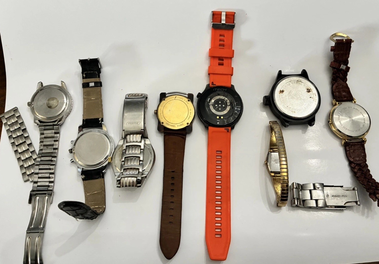 Bag of Watches, Various Brands, Parts/pieces, Condition AS-IS