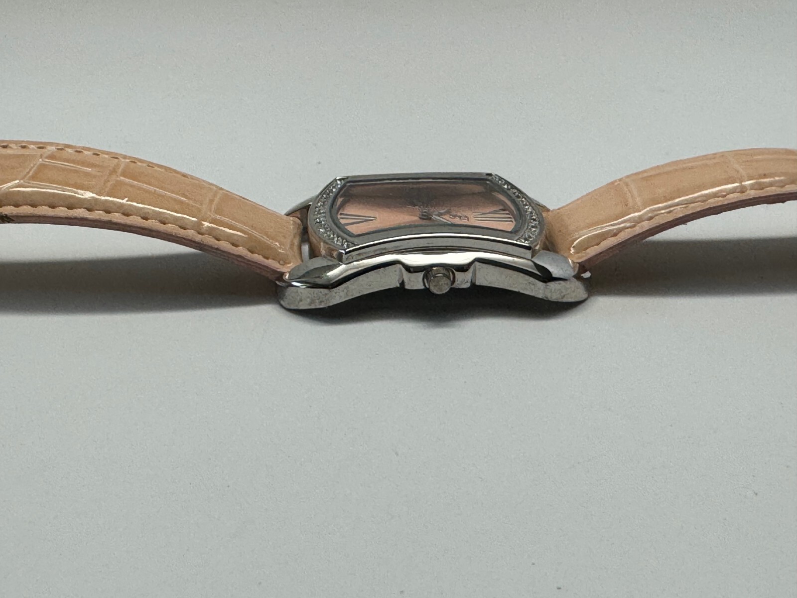 Brighton BTV011PK Women’s Tan Crocodile Leather Analog Dial Quartz Wrist Watch