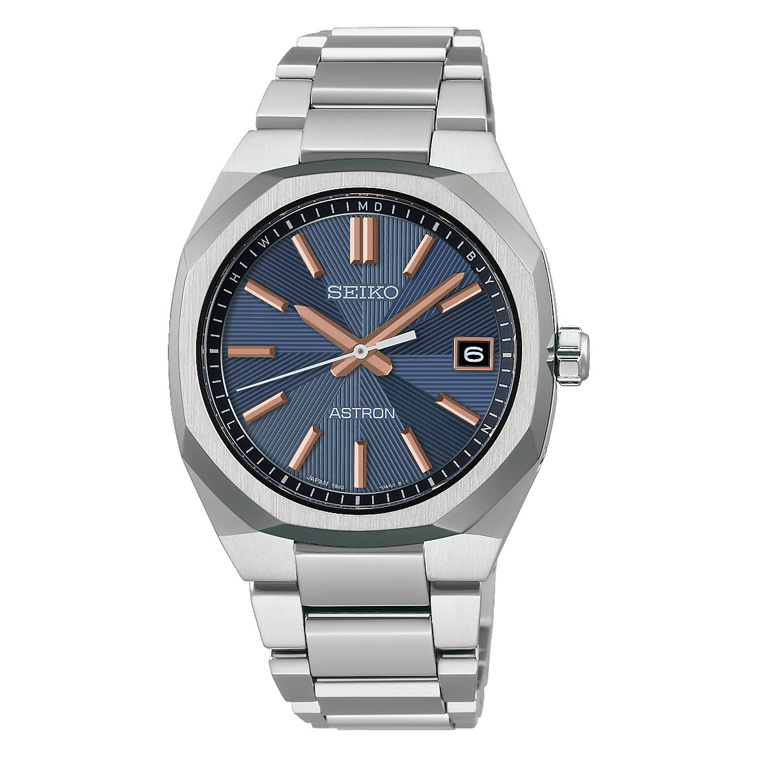 SEIKO ASTRON NEXTER HAC002J Titanium Radio Controlled Solar Navy Dial Watch 36mm