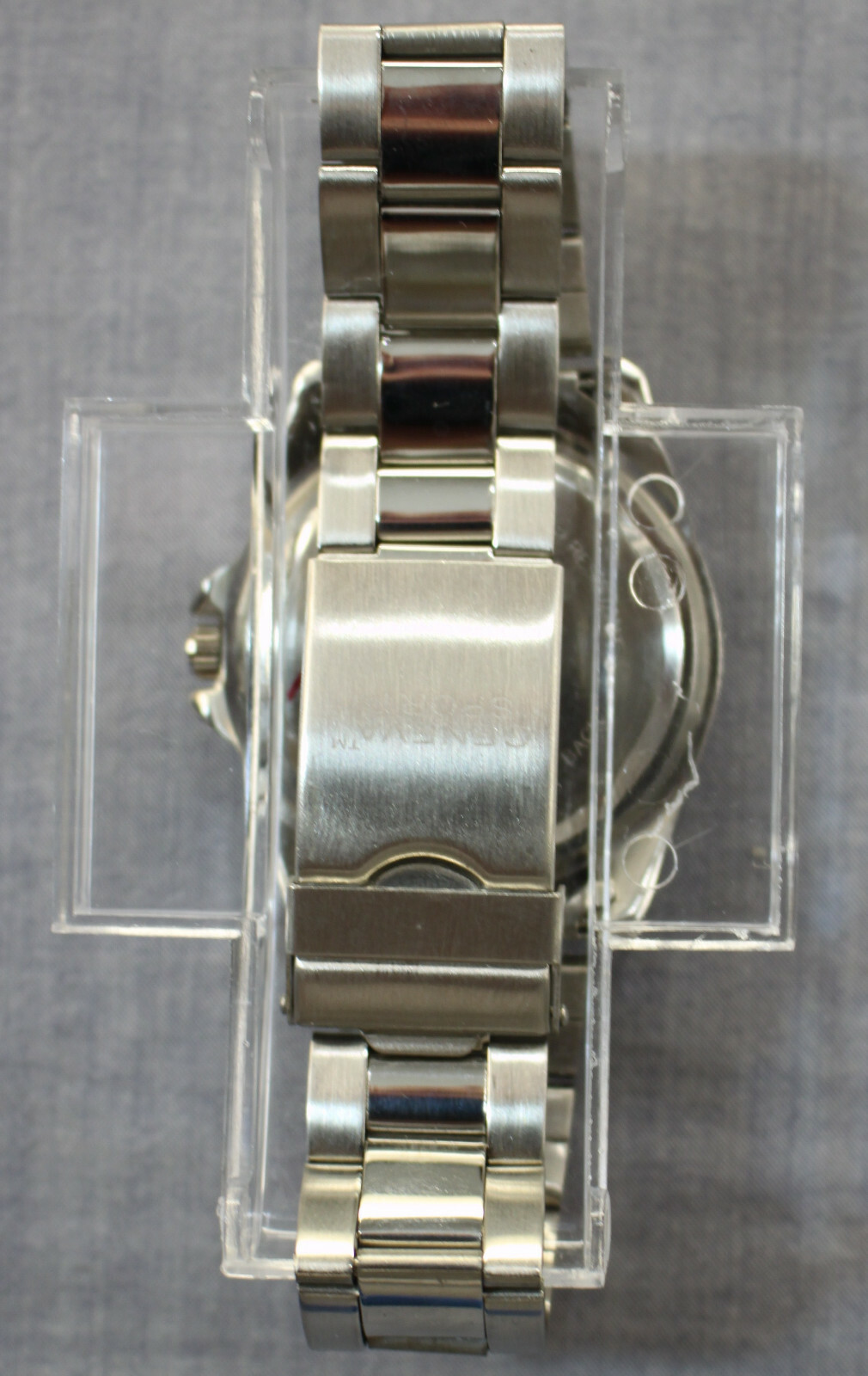 Geneva Sport Mens Stainless Steel Japanese Movement 3 ATM Quartz Watch NEW
