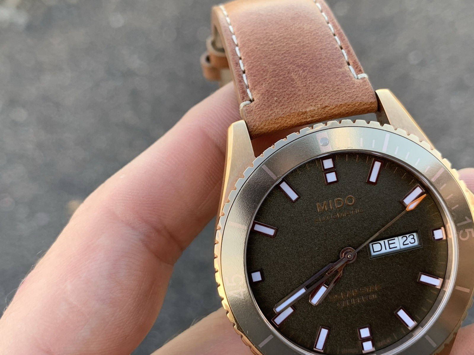 Mido Ocean Star Rose Gold Stanless Steel Green Automatic Watch