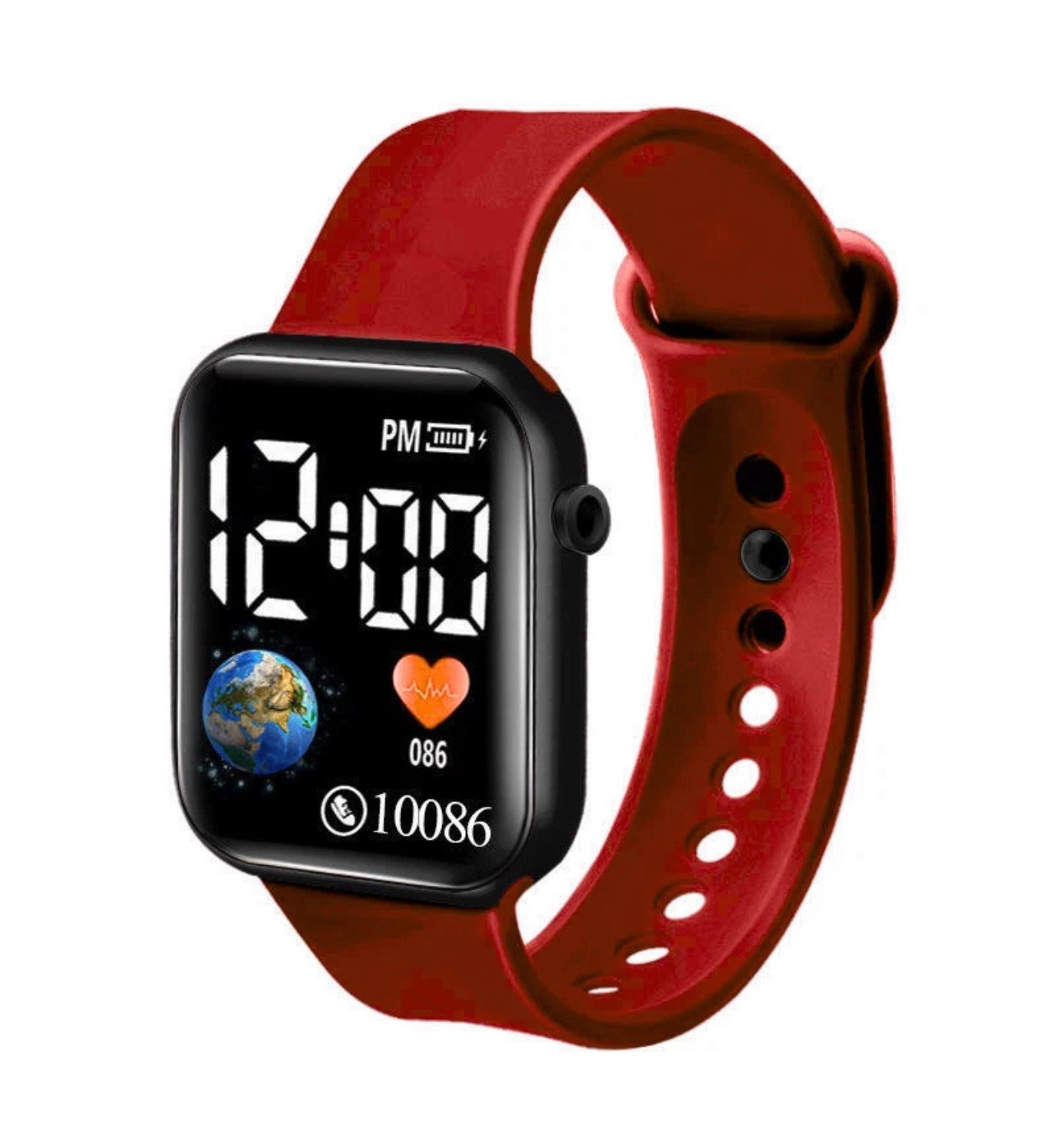 Kids Boys Girls Sport LED Digital Watch Silicone Wristwatch Men Women Gift UK