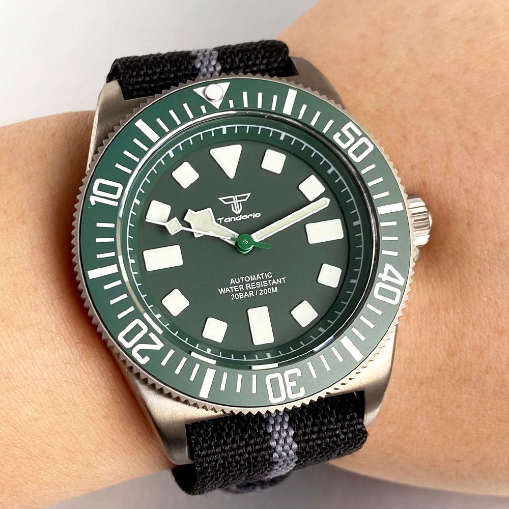 New Tandorio 42mm Titanium 20ATM Sapphire Glass NH35A PT5000 Men’s Dive Watch