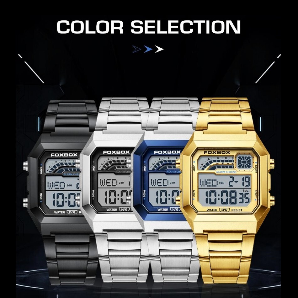 Luxury Men Watch Quartz Digital Luminous Date Alarm Waterproof Man Wristwatch