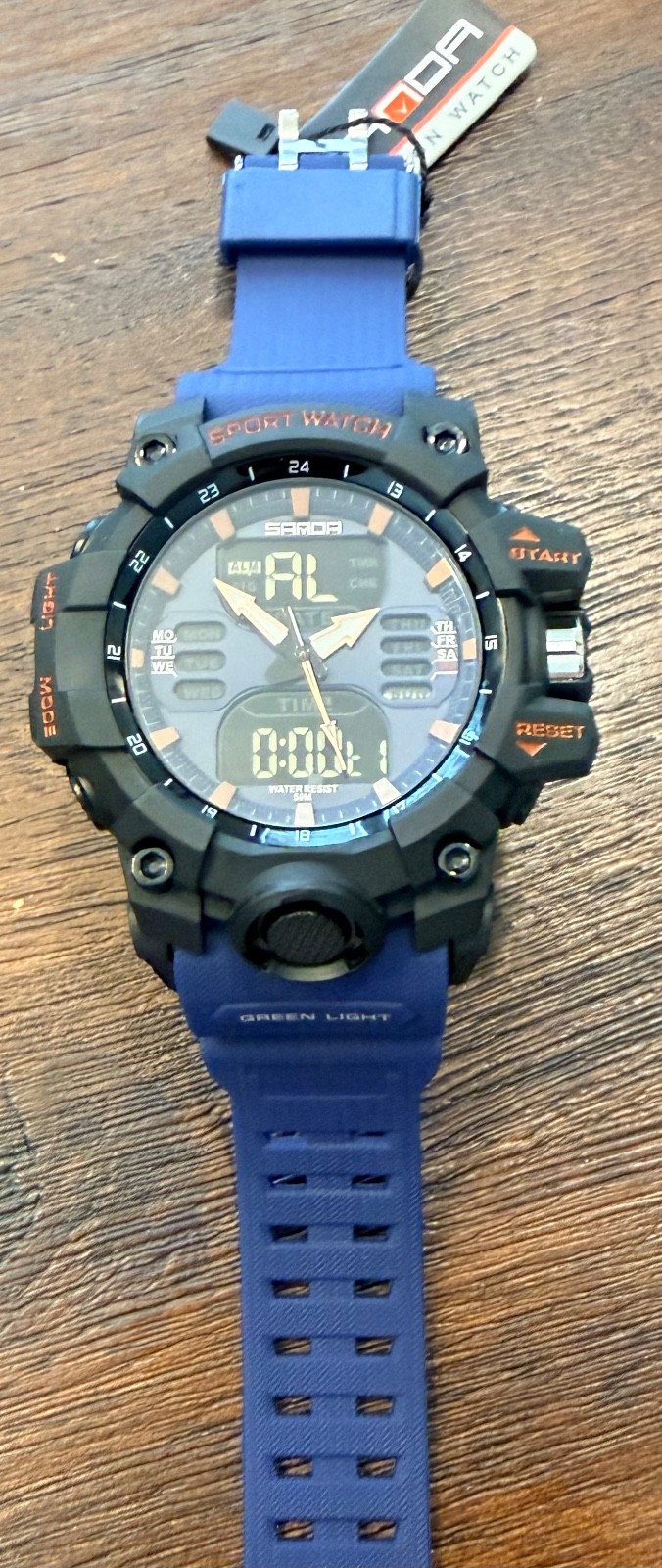 NEW SANDA Navy Sports Watch