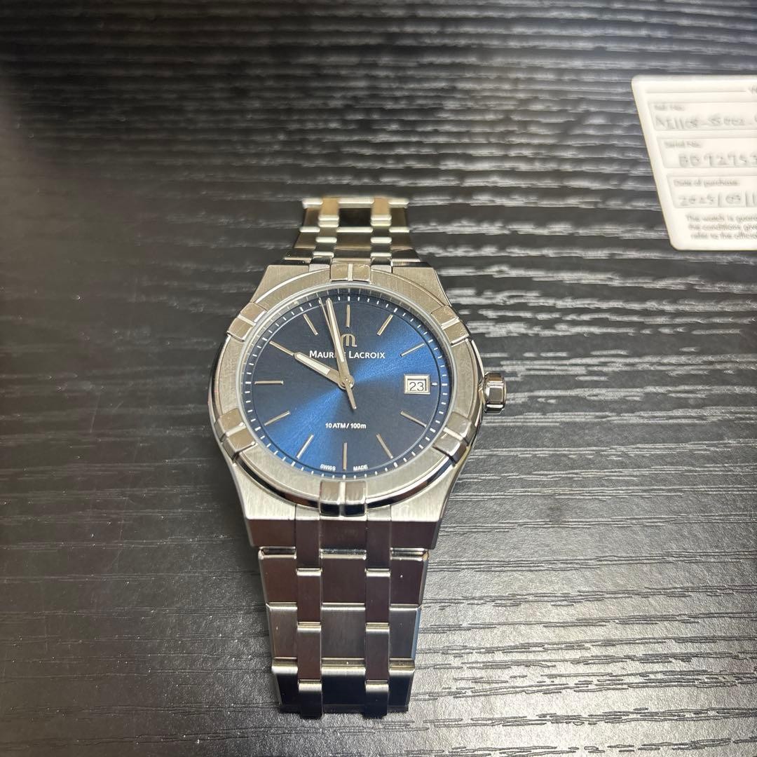 Maurice Lacroix Aikon AI1108-SS002-430-1 SS 1.54in Navy Quartz