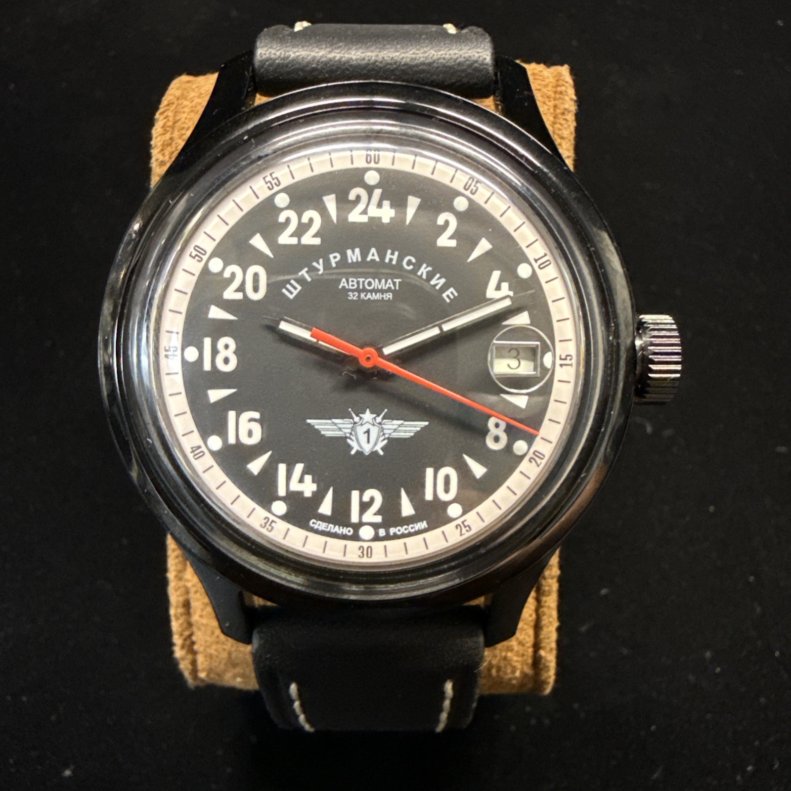 STURMANSKIE Open Space Heritage Watch Limited Edition 084/999 Black Dial 24hr