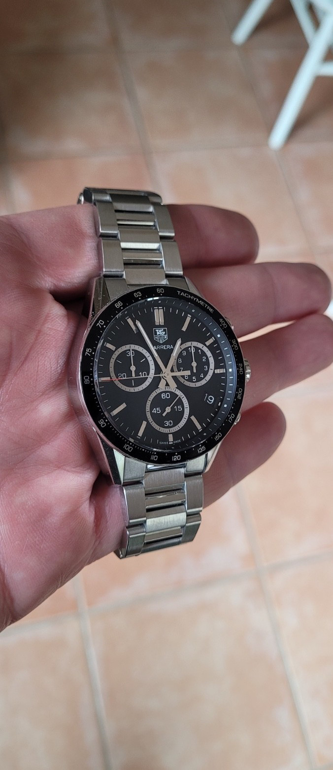 TAG Heuer CV1A10.BA0799 Mens Carrera Panamericana Chronograph Quartz Watch Black
