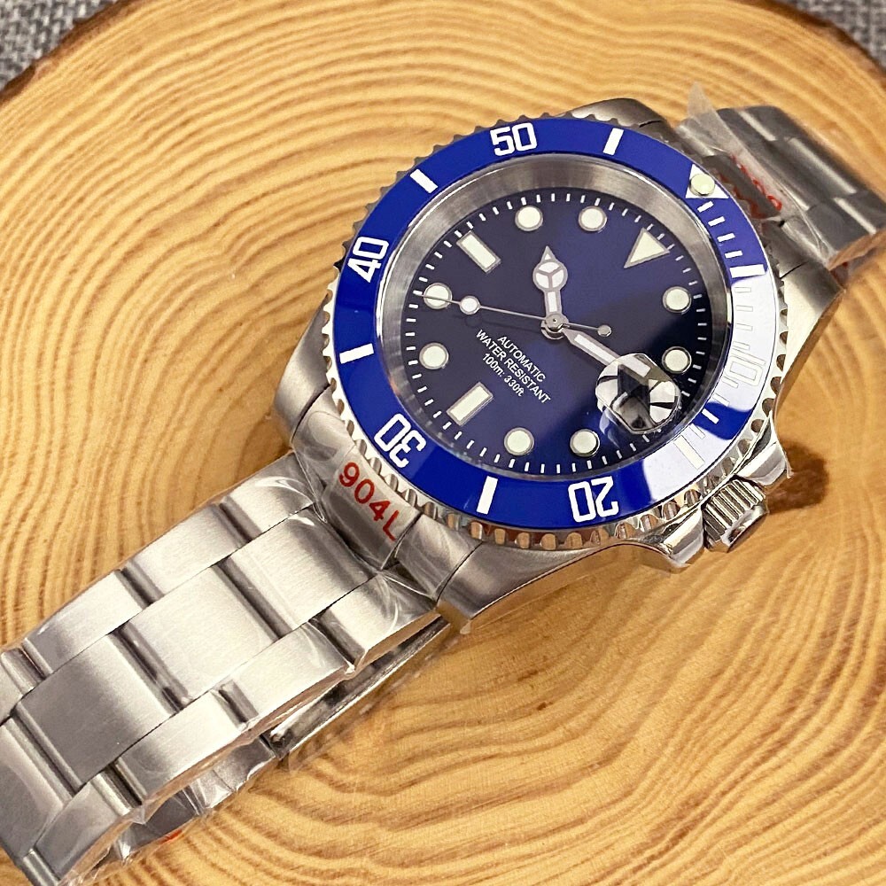 40mm Tandorio Blue Dial Sapphire Glass Japan NH35A Automatic Mens Wrist Watch