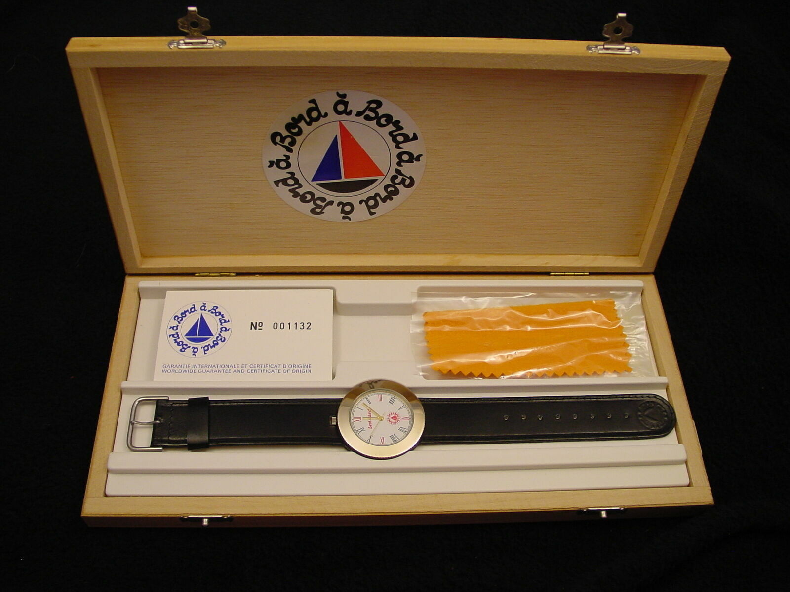 Wristwatch Bord a’ Bord Uni-Sex Bronze Genuine Leather NOS 1980s France