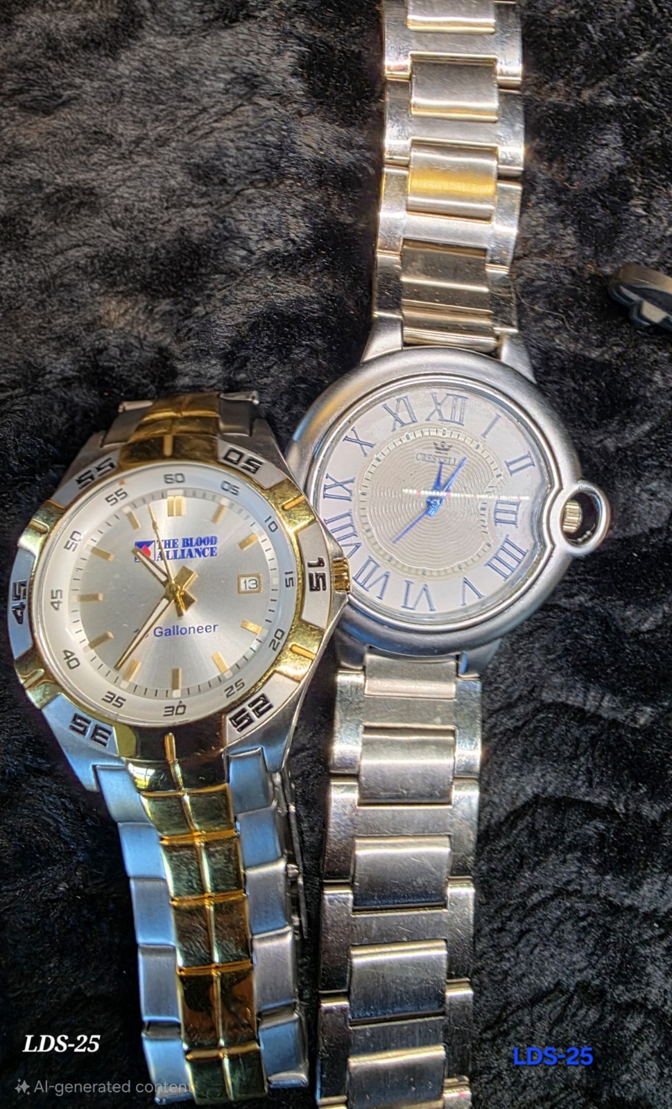 Vintage Wristwatch Lot of 10 Men’s Watches: Caravelle, Fossil ~ Various Brands