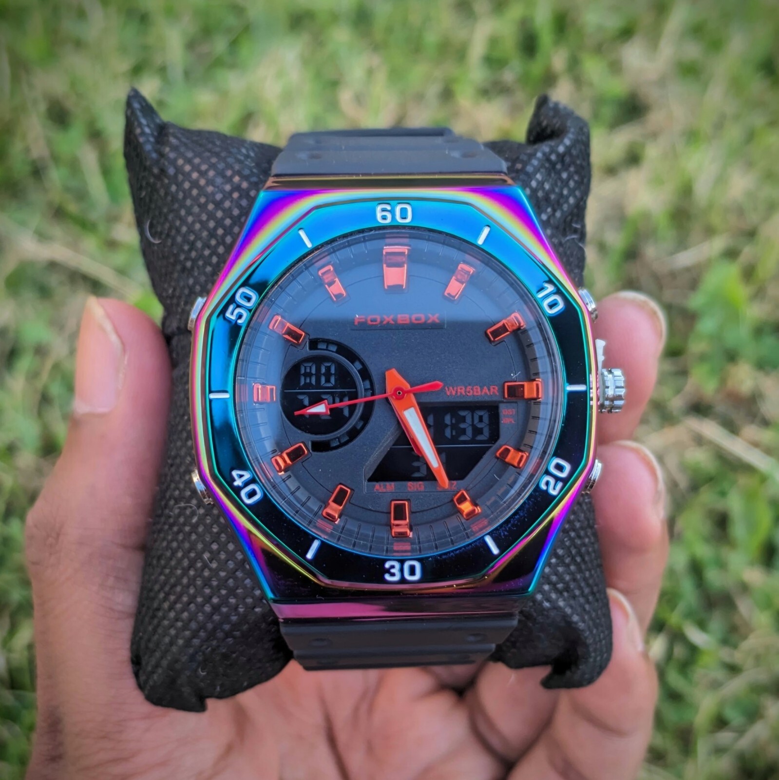 FOXBOX Sport Metal Waterproof Shockproof Digital Analog G-Style Mens Wrist Watch
