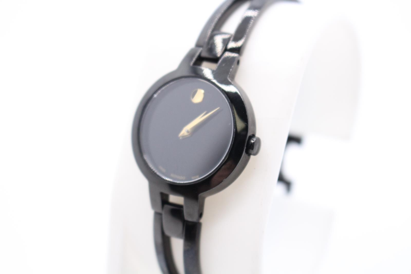 Movado Amorosa Women’s Watch 0607795 | Black Dial | Sapphire Crystal Swiss Made
