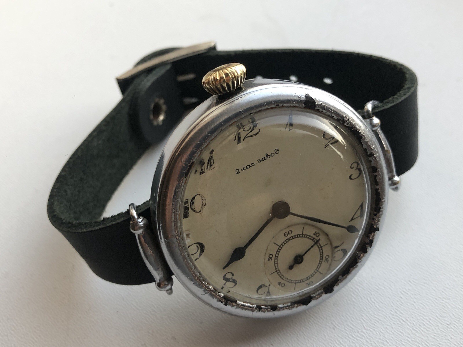 Kirov Soviet mechanical wristwatch 2 Watch factory type 1 1943 15 jevels Vintage