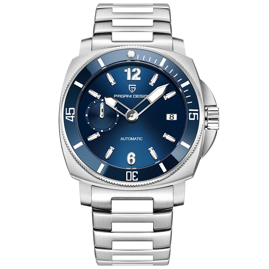 Pagani Design PD-1820 Stainless Steel Mens Automatic Dive Watch 43mm Blue – UK