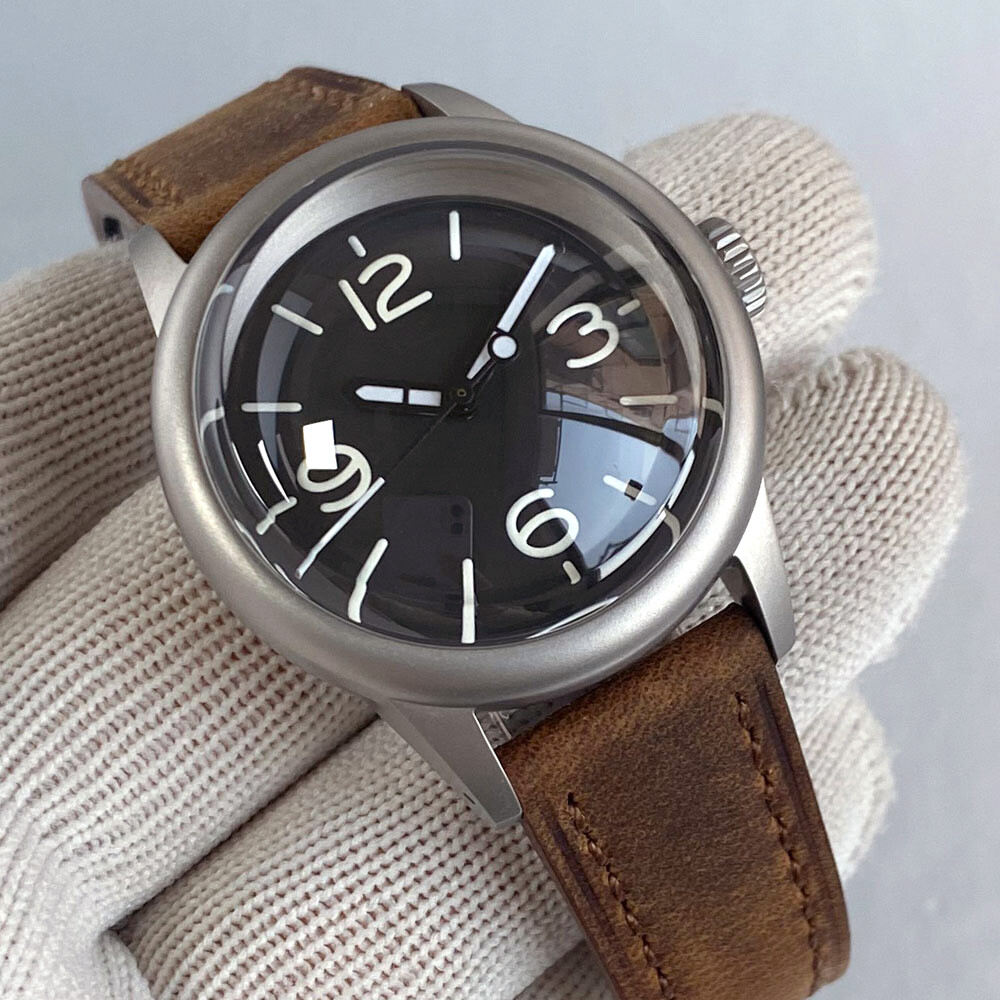 Tandorio 36mm 200M Dive Automatic Watch Men NH35 Green Lume Bouble Bow Sapphire